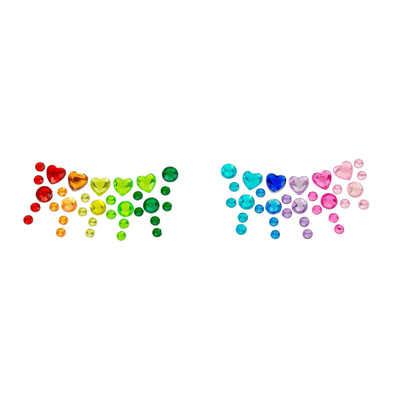 Op deze afbeelding zie je een Decoratie, van het merk Widmann. Gezicht Stickers Hearts Of Pride
