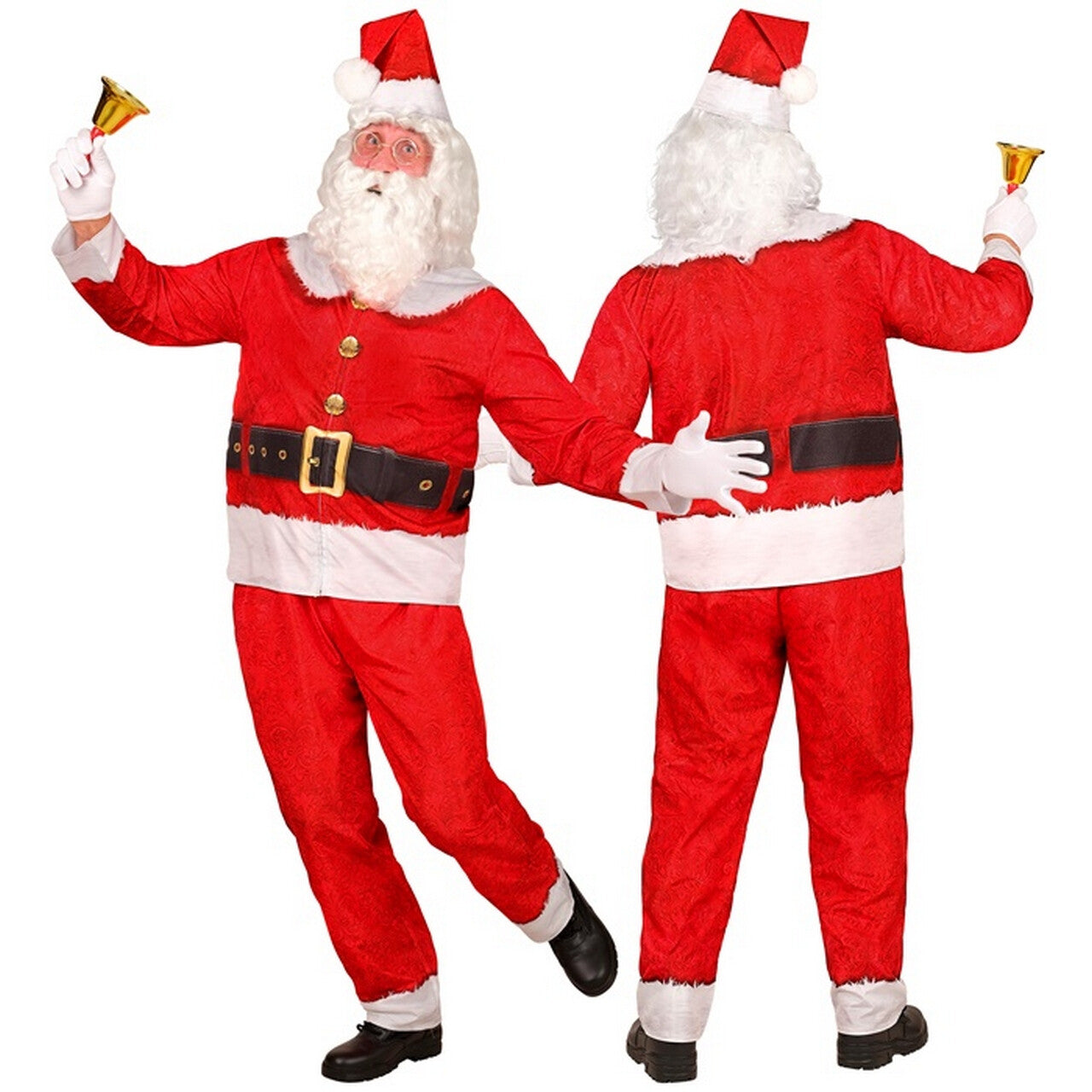 Op deze afbeelding zie je een Kostuums, van het merk Widmann. Supersnelle Kerstman Kostuum