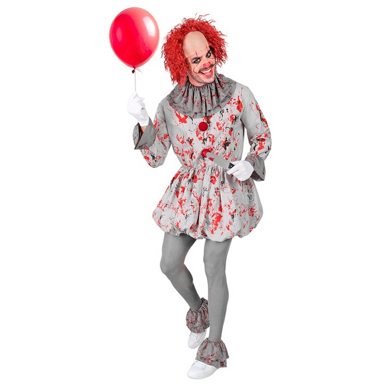 Op deze afbeelding zie je een Kostuums, van het merk Widmann. Lenny Wise Clown Man Kostuum