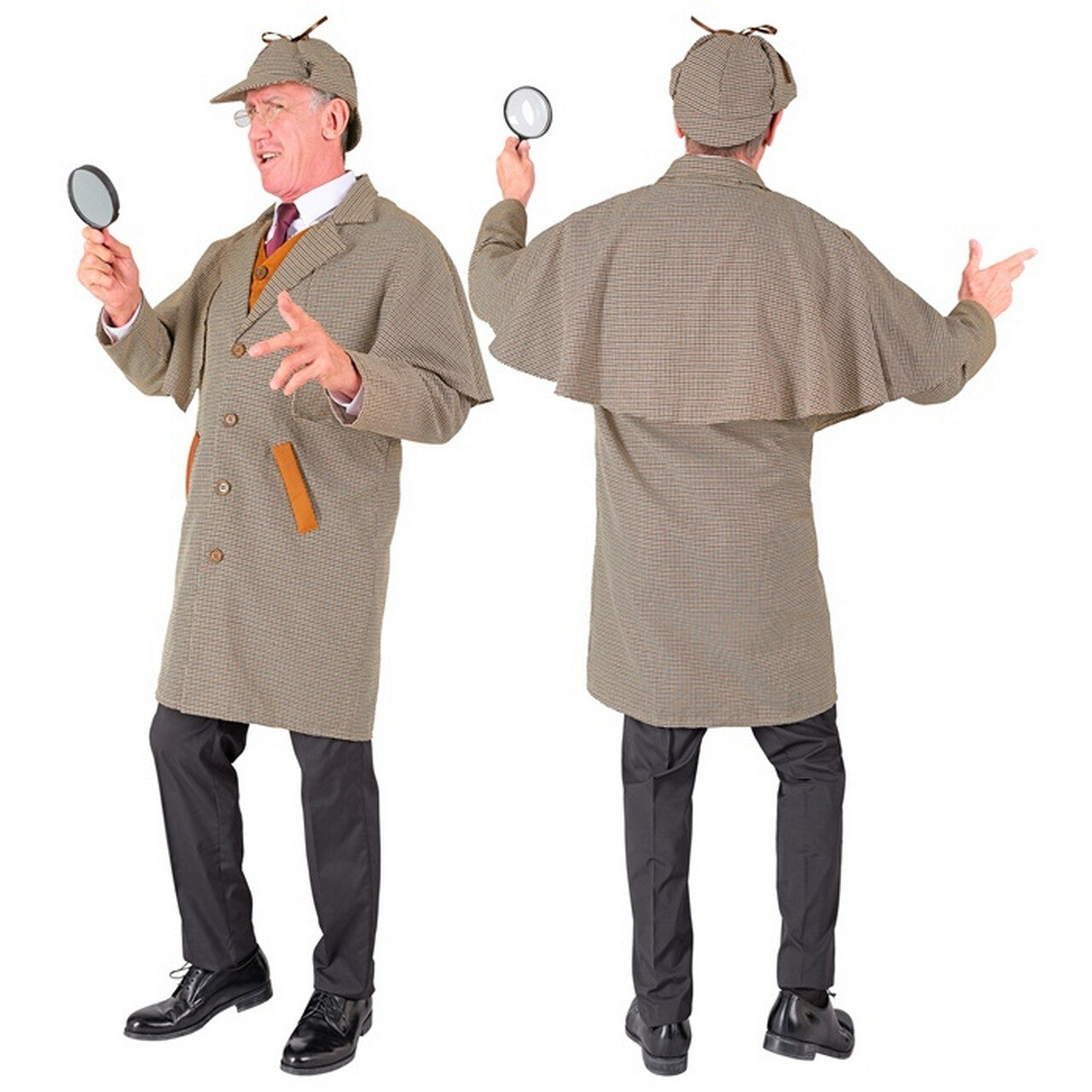 Op deze afbeelding zie je een Kostuums, van het merk Widmann. Detective Speurneus Man Kostuum