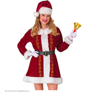 Op deze afbeelding zie je een Kostuums, van het merk Widmann. Mrs. Sweet Claus Vrouw Kostuum