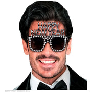 Op deze afbeelding zie je een Accessoires, van het merk Widmann. Bril Happy New Year Zilver