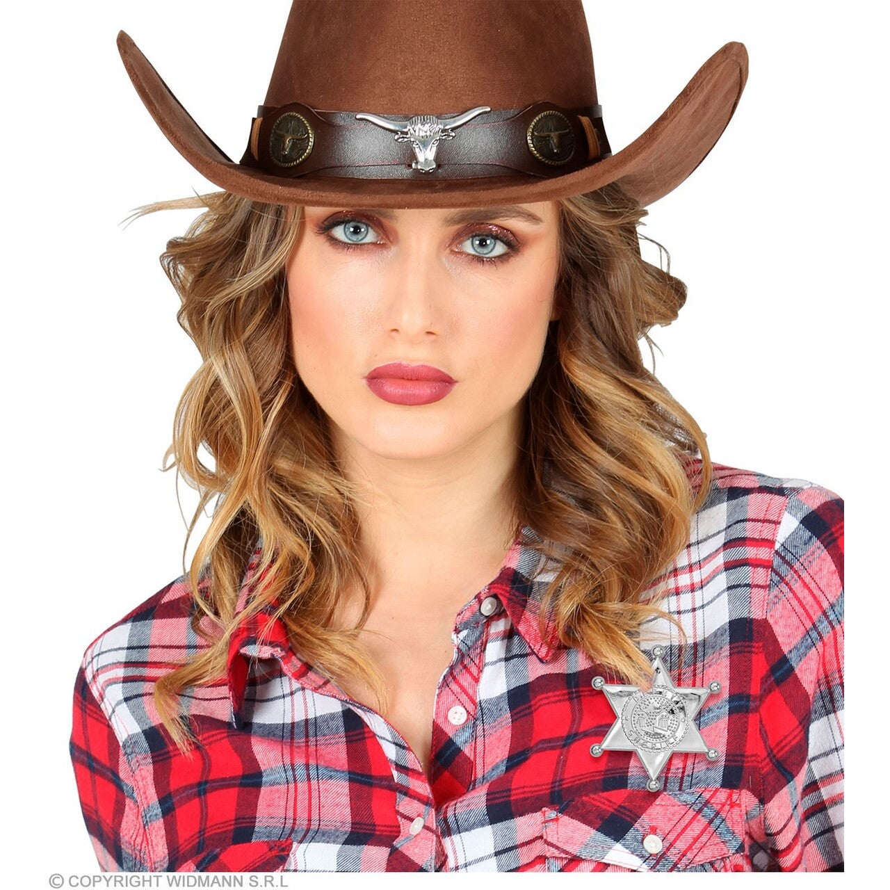 Op deze afbeelding zie je een Accessoires, van het merk Widmann. Sheriff Ster Zilver