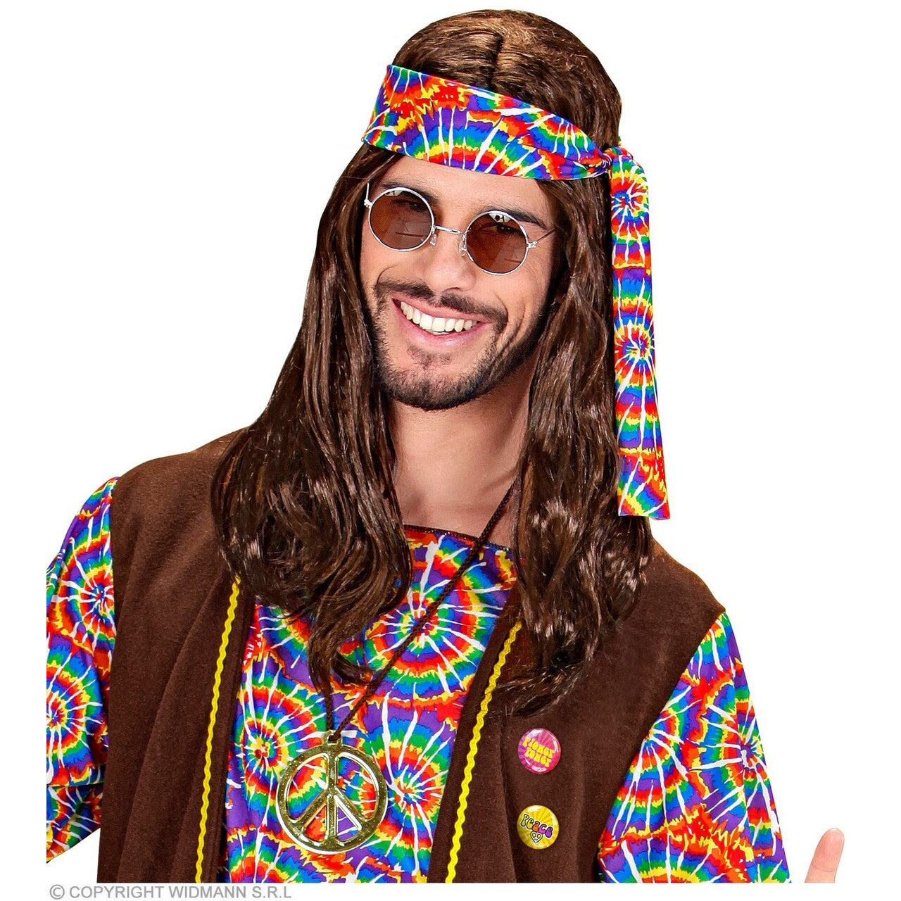 Op deze afbeelding zie je een Accessoires, van het merk Widmann. Set Van 4 Hippie Speldjes