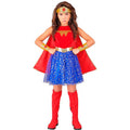 Mega Stoere Superheldin Wonder Girl Meisje Kostuum