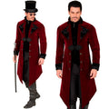 Fluwelen Jas Bordeaux Graaf Gothic Man Kostuum