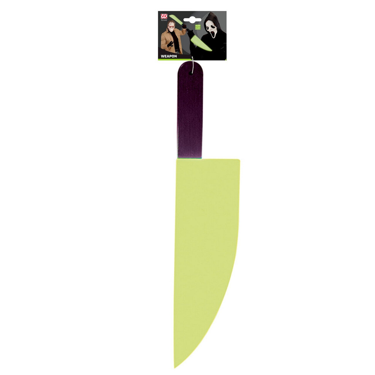 Op deze afbeelding zie je een Accessoires, van het merk Widmann. Glow In The Dark Mes 49 Centimeter