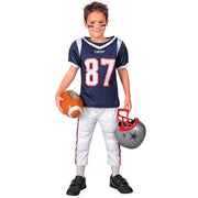 Op deze afbeelding zie je een Kostuums, van het merk Widmann. American Football Speler Nummer 87 Jongen Kostuum