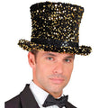 Hoge Hoed Midnight Pailletten Glam Goud