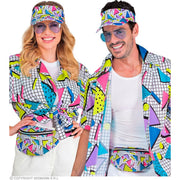 Op deze afbeelding zie je een Accessoires, van het merk Widmann. 80s Zonneklep En Heuptasje Funky Fashion