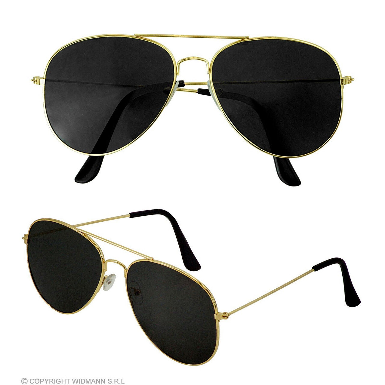 Op deze afbeelding zie je een Accessoires, van het merk Widmann. Bril Superster Gangster Style