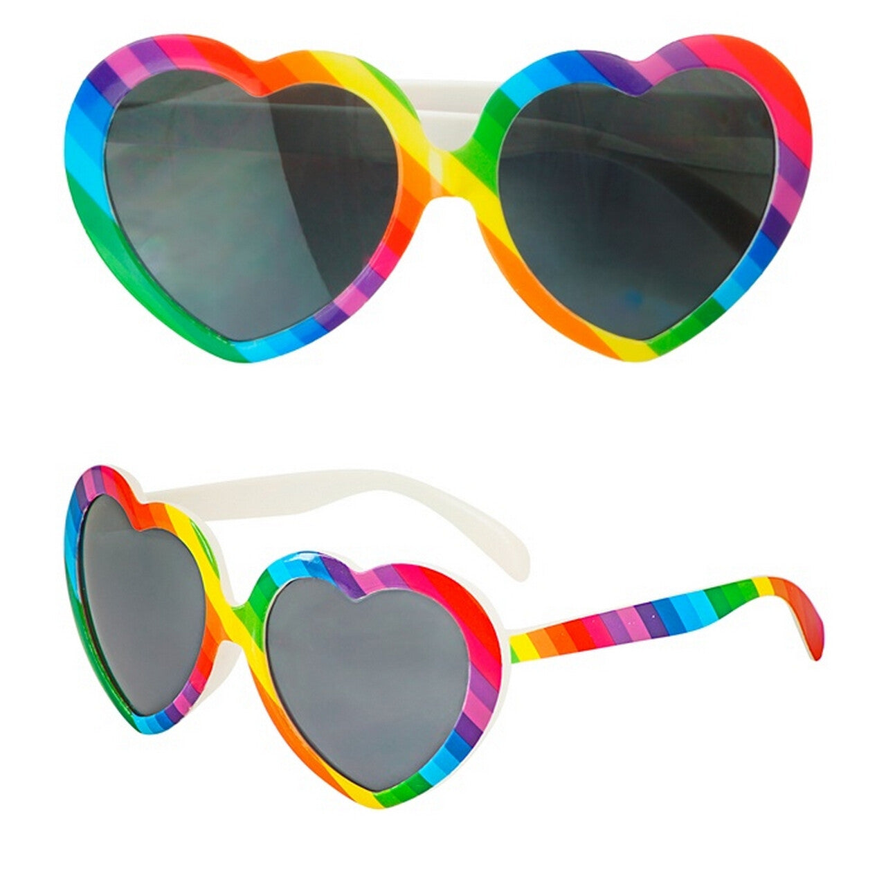 Op deze afbeelding zie je een Accessoires, van het merk Widmann. Rainbow Love Bril