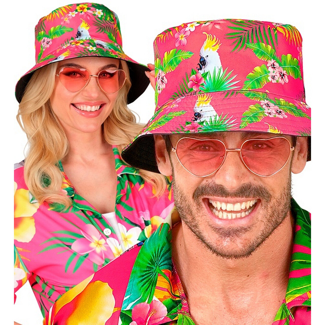 Op deze afbeelding zie je een Accessoires, van het merk Widmann. Bucket Hat Pink Flavour