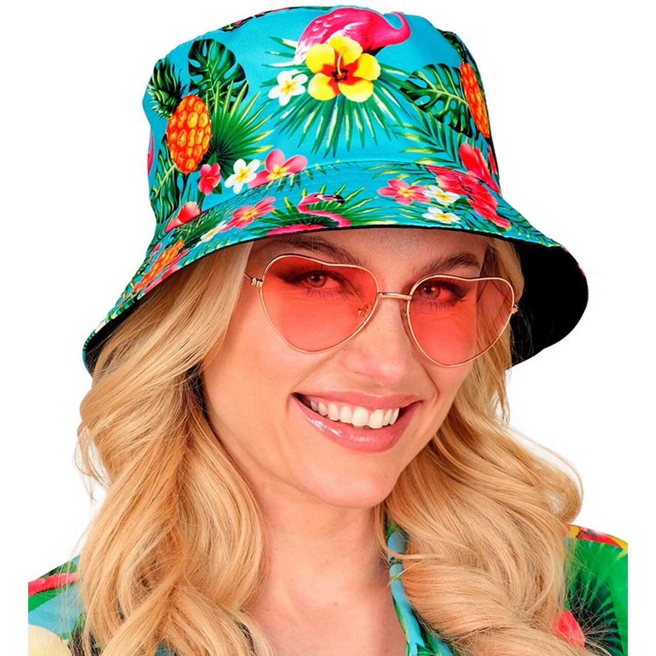 Op deze afbeelding zie je een Accessoires, van het merk Widmann. Bucket Hat Summer Vibes