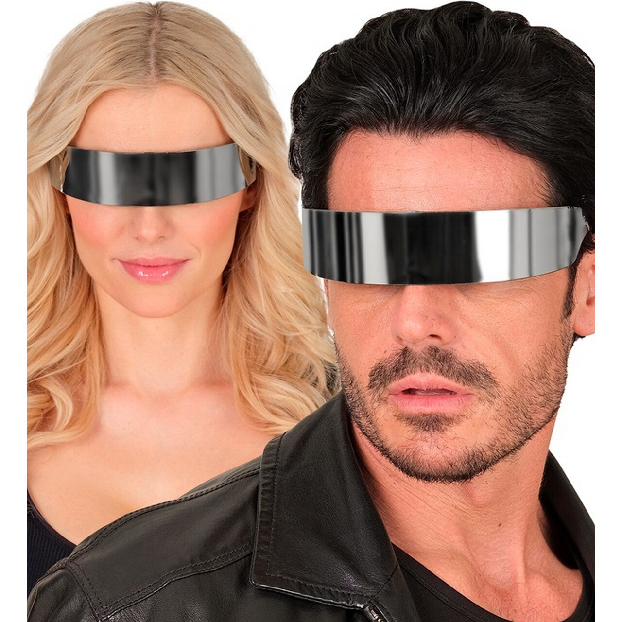 Op deze afbeelding zie je een Accessoires, van het merk Widmann. Futuristische Bril Space Cowboy