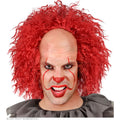 Groot Voorhoofd Met Haar Enge Clown Rood