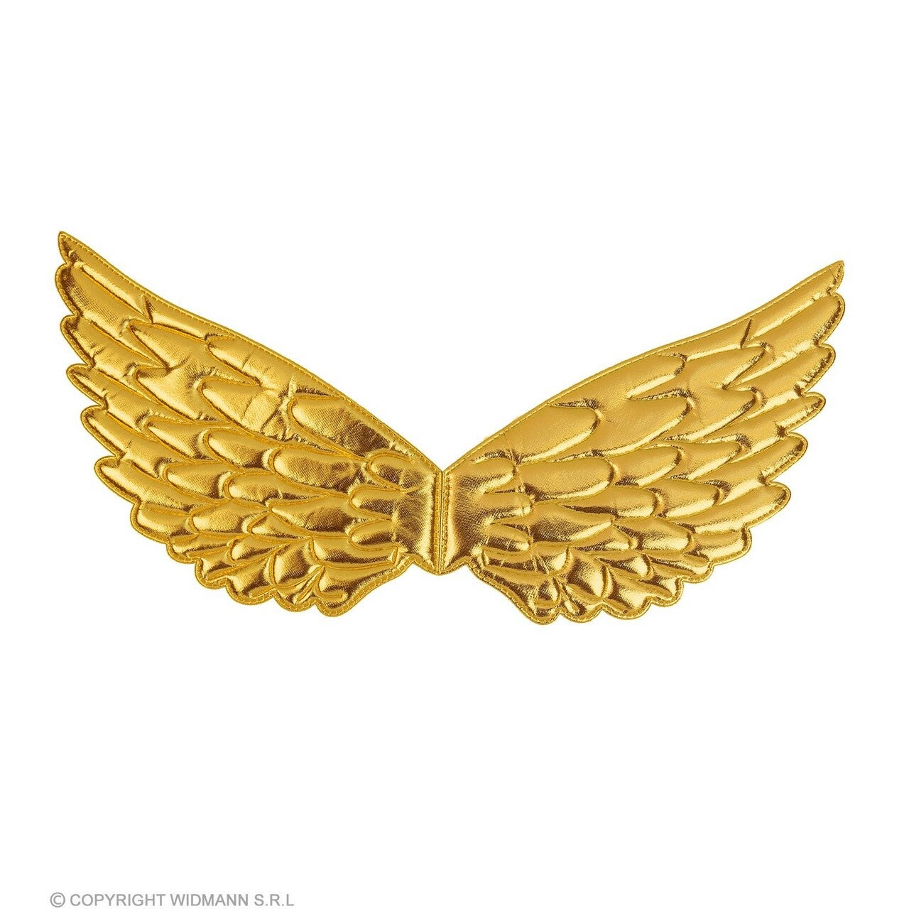 Op deze afbeelding zie je een Accessoires, van het merk Widmann. Stoffen Vleugels Goud 43 X 22 Centimeter