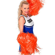 Op deze afbeelding zie je een Accessoires, van het merk Widmann. Cheerleader Pom Pom Oranje 1 Stuk