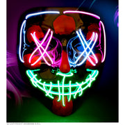 Op deze afbeelding zie je een Accessoires, van het merk Widmann. The Purge Masker Met Gekleurd Licht