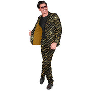 Op deze afbeelding zie je een Kostuums, van het merk Widmann. Happy New Year Golden Shimmer Man Kostuum