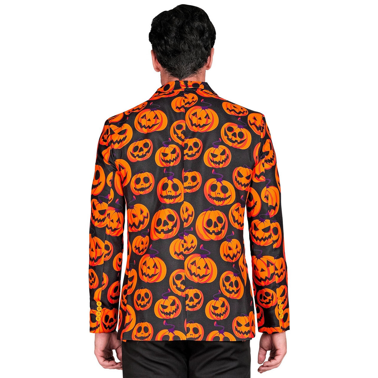 Op deze afbeelding zie je een Kostuums, van het merk Widmann. Enge Halloween Pompoen Colbert Man