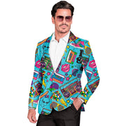 Op deze afbeelding zie je een Kostuums, van het merk Widmann. So In Love With The 80s Colbert Man