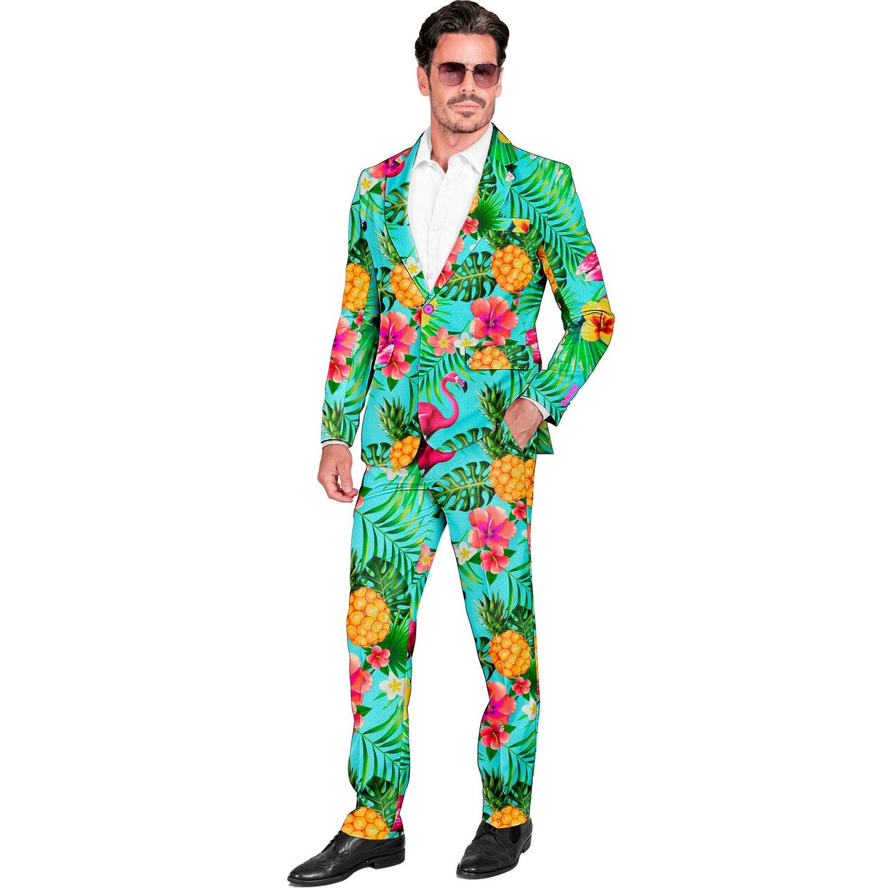 Op deze afbeelding zie je een Kostuums, van het merk Widmann. Going To The Tropics Man Kostuum