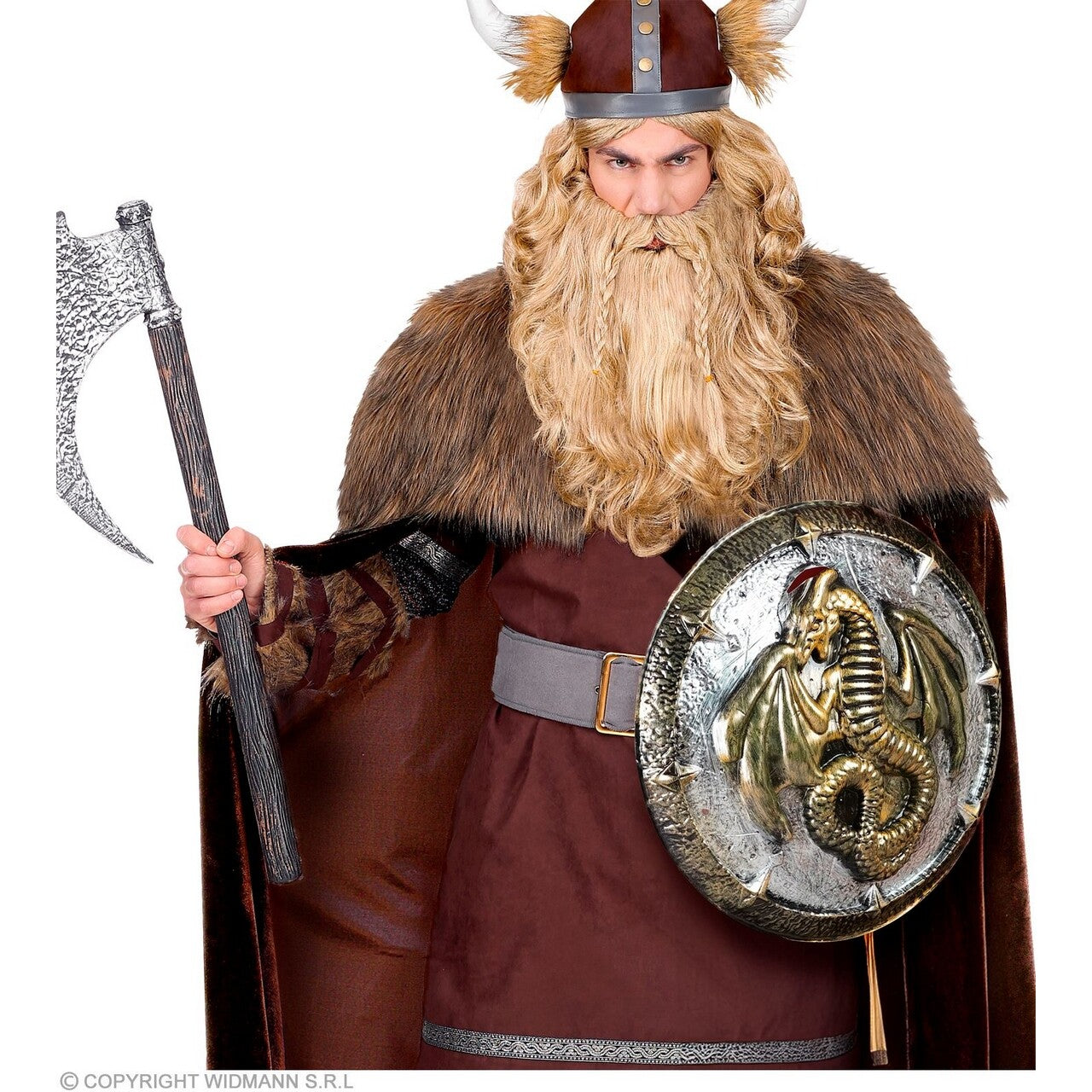 Op deze afbeelding zie je een Accessoires, van het merk Widmann. Schild Warrior Dragonite