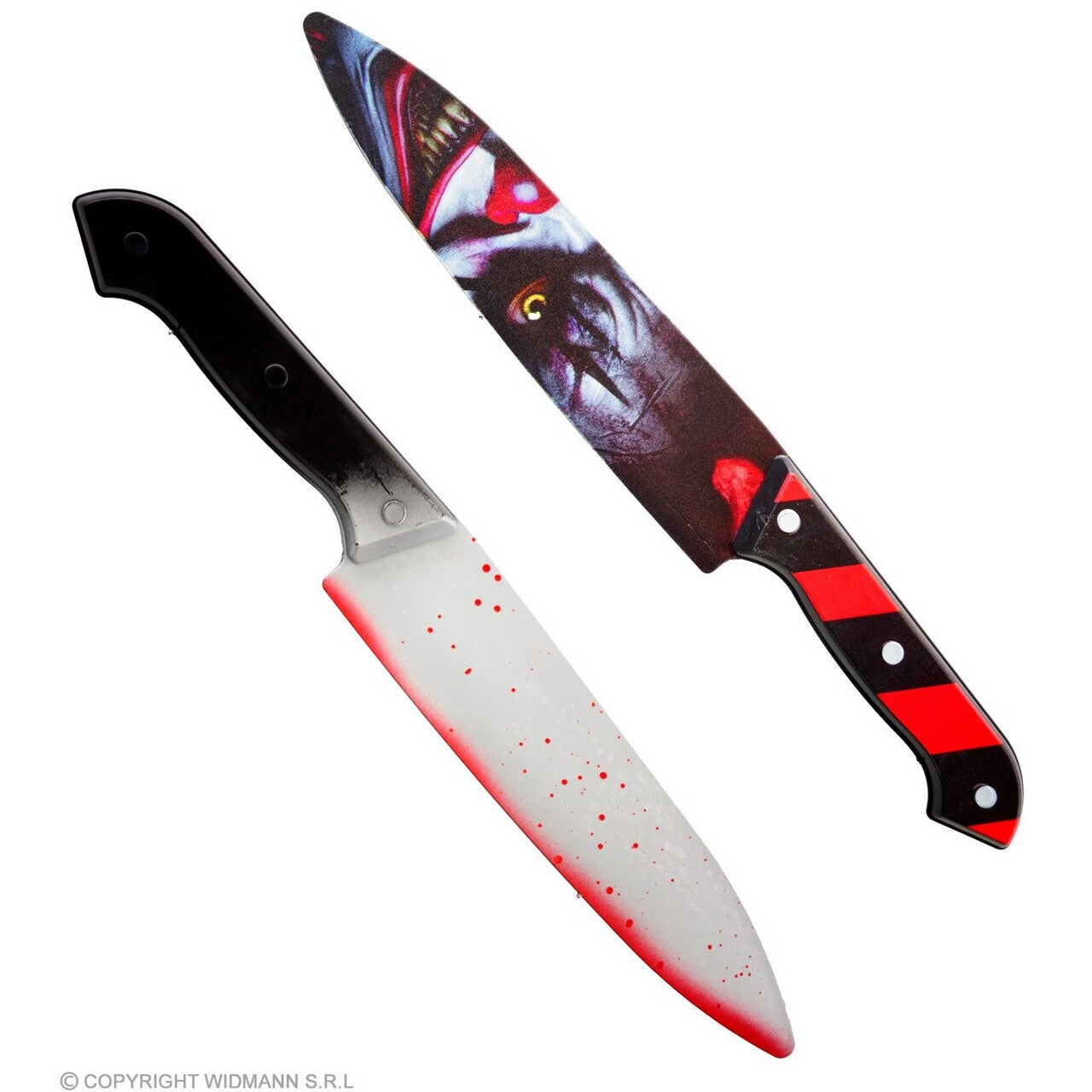 Op deze afbeelding zie je een Accessoires, van het merk Widmann. Horror Mes Clown Time To Kill