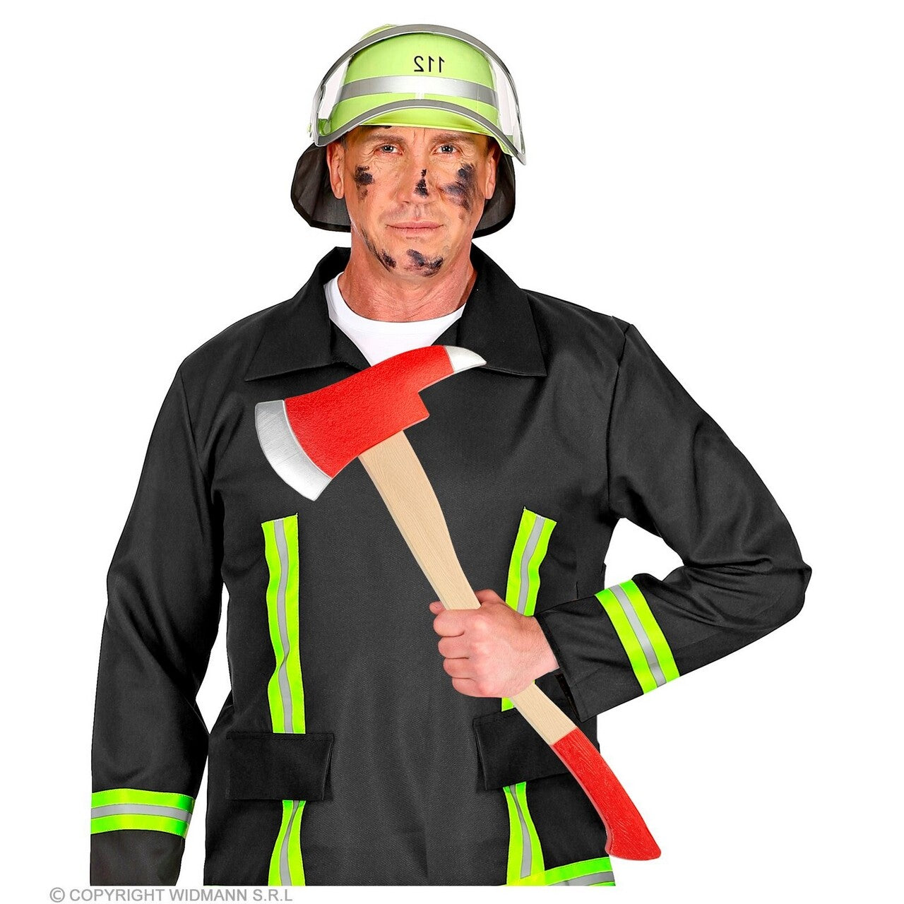 Op deze afbeelding zie je een Accessoires, van het merk Widmann. Bijl Brandweerman