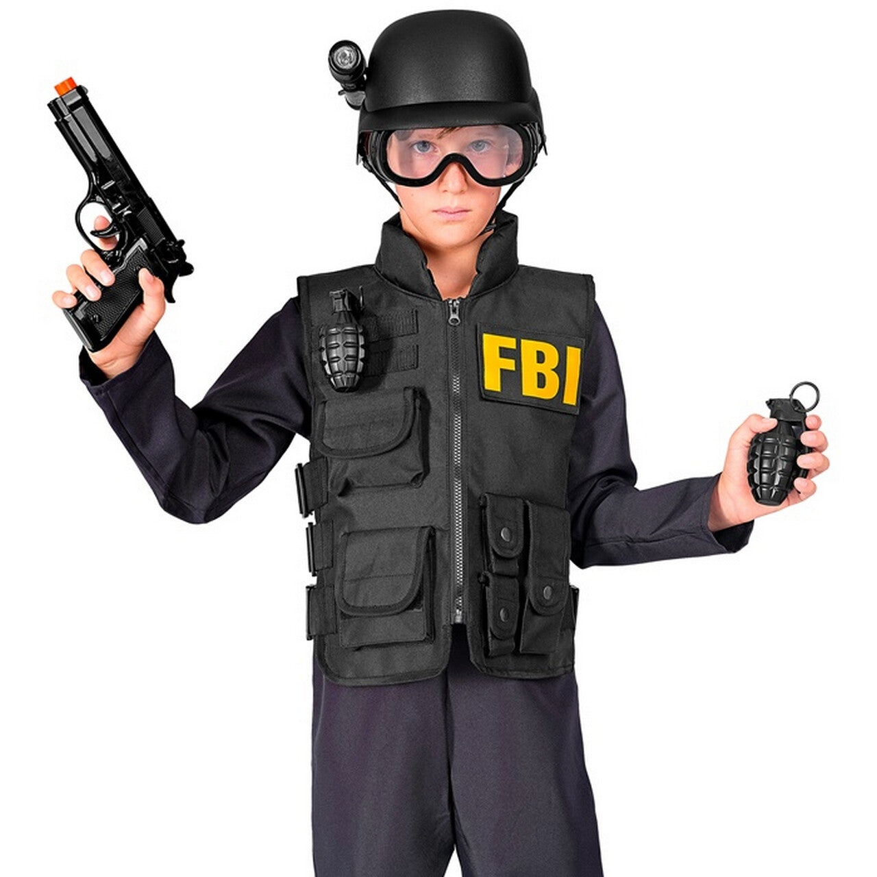 Op deze afbeelding zie je een Accessoires, van het merk Widmann. Special Swat Accessoire Set