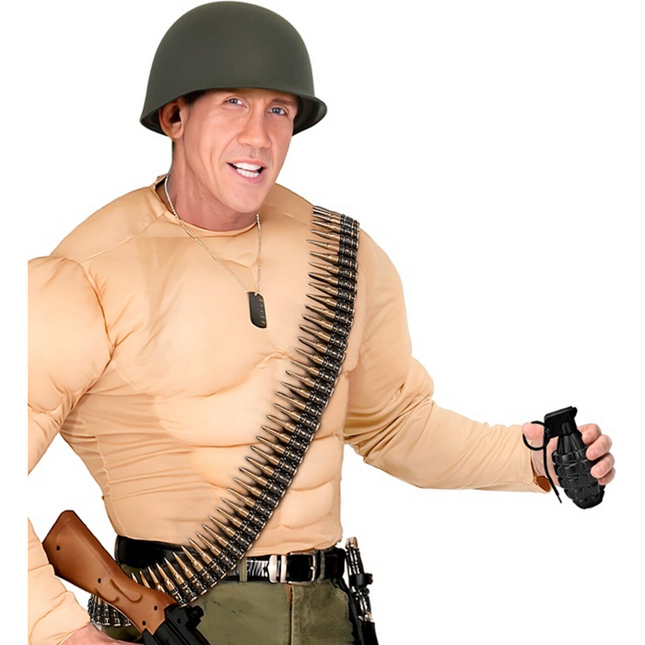 Op deze afbeelding zie je een Accessoires, van het merk Widmann. Rambo Accessoire Set