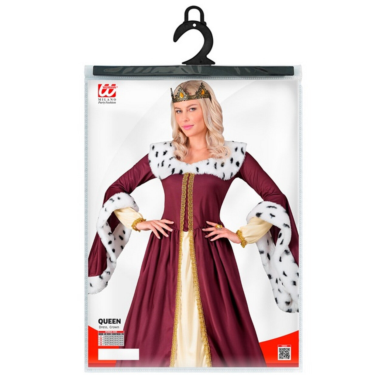 Op deze afbeelding zie je een Kostuums, van het merk Widmann. Sprookjes Koningin Lilibeth Vrouw Kostuum