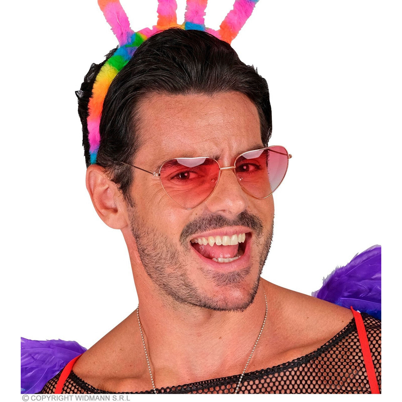 Op deze afbeelding zie je een Accessoires, van het merk Widmann. Alles Is Liefde Hartjesbril