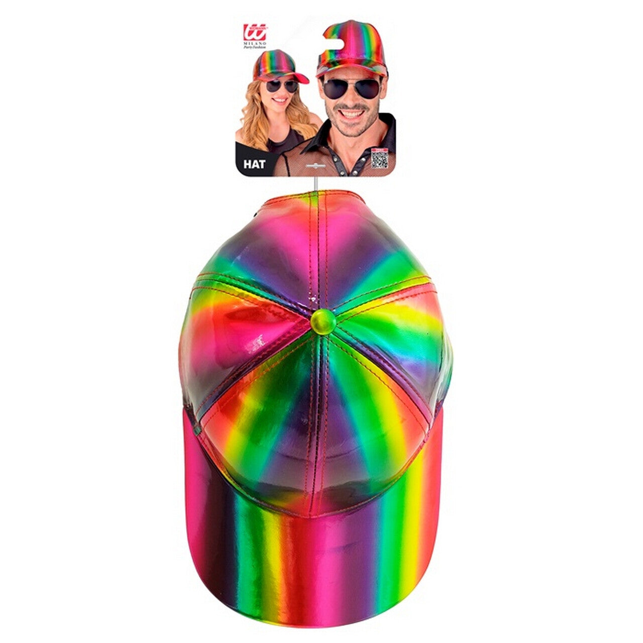 Op deze afbeelding zie je een Accessoires, van het merk Widmann. Lekker Foute Pet Regenboog