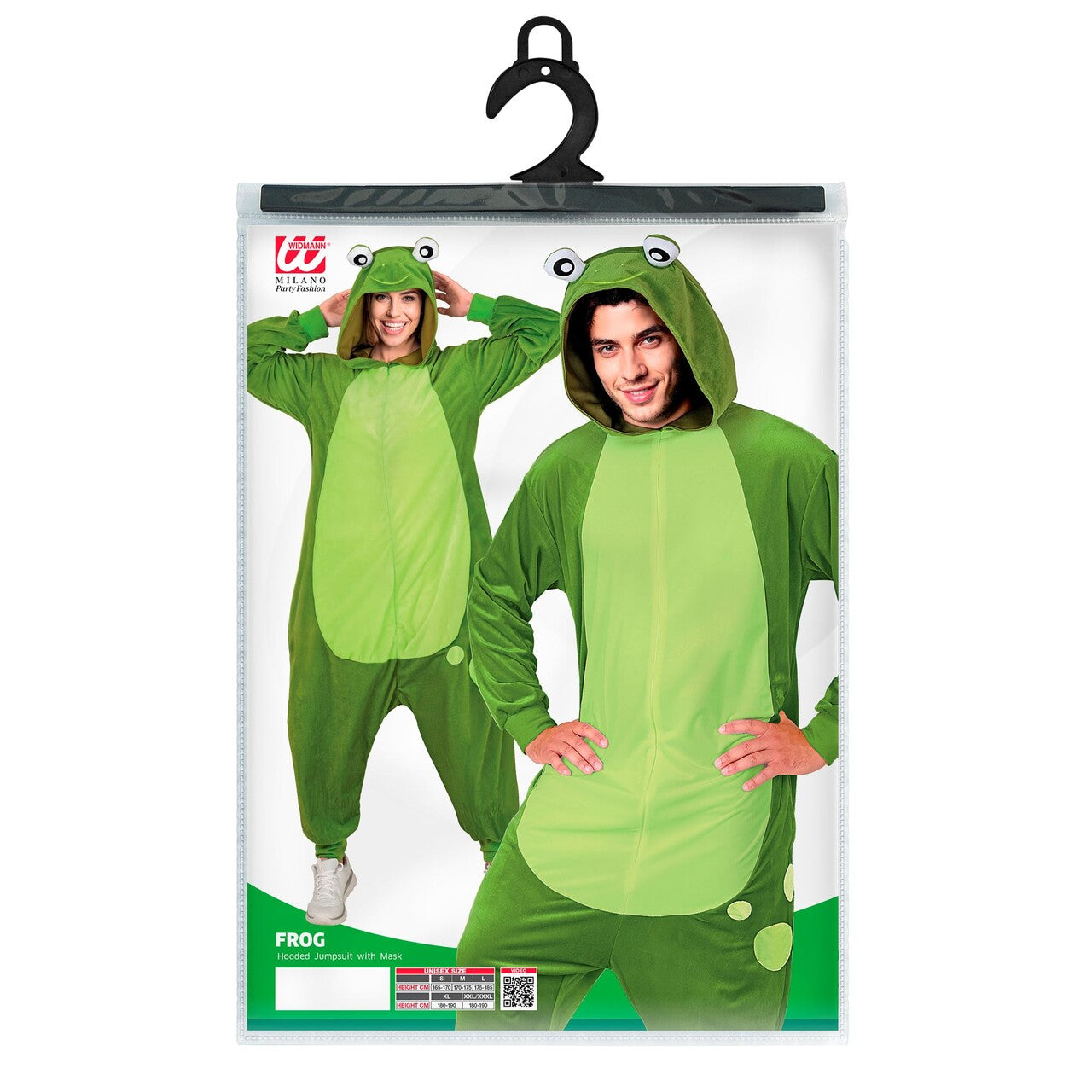 Op deze afbeelding zie je een Kostuums, van het merk Widmann. Froggie De Kikker Onesie Kostuum