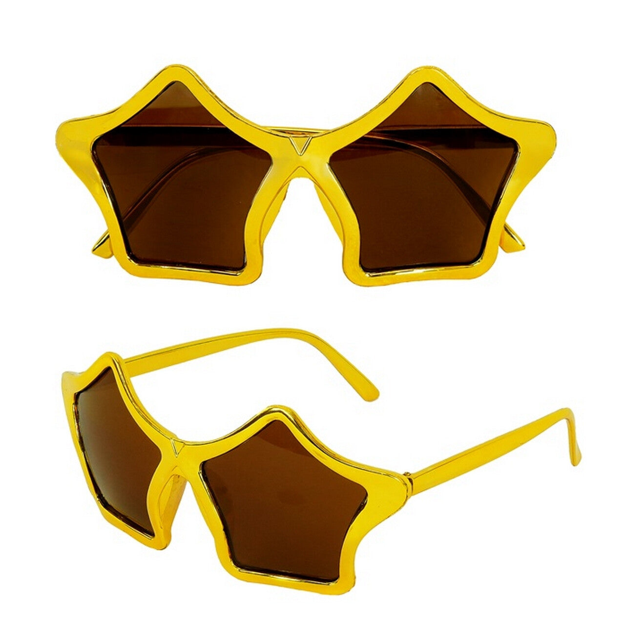 Op deze afbeelding zie je een Accessoires, van het merk Widmann. Bril Starstruck Goud