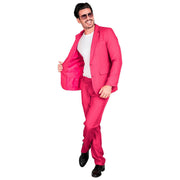 Op deze afbeelding zie je een Kostuums, van het merk Widmann. De Echte Roze Topper Man Kostuum