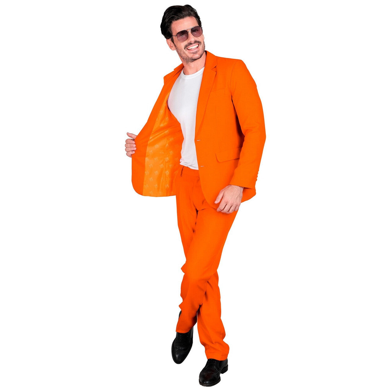 Op deze afbeelding zie je een Kostuums, van het merk Widmann. Mr Team Oranje Man Kostuum