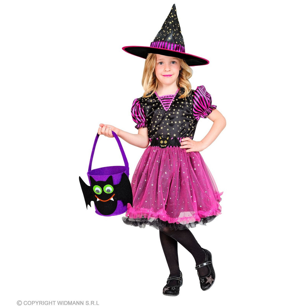 Op deze afbeelding zie je een Accessoires, van het merk Widmann. Trick Or Treat Snoeptas Vleermuis