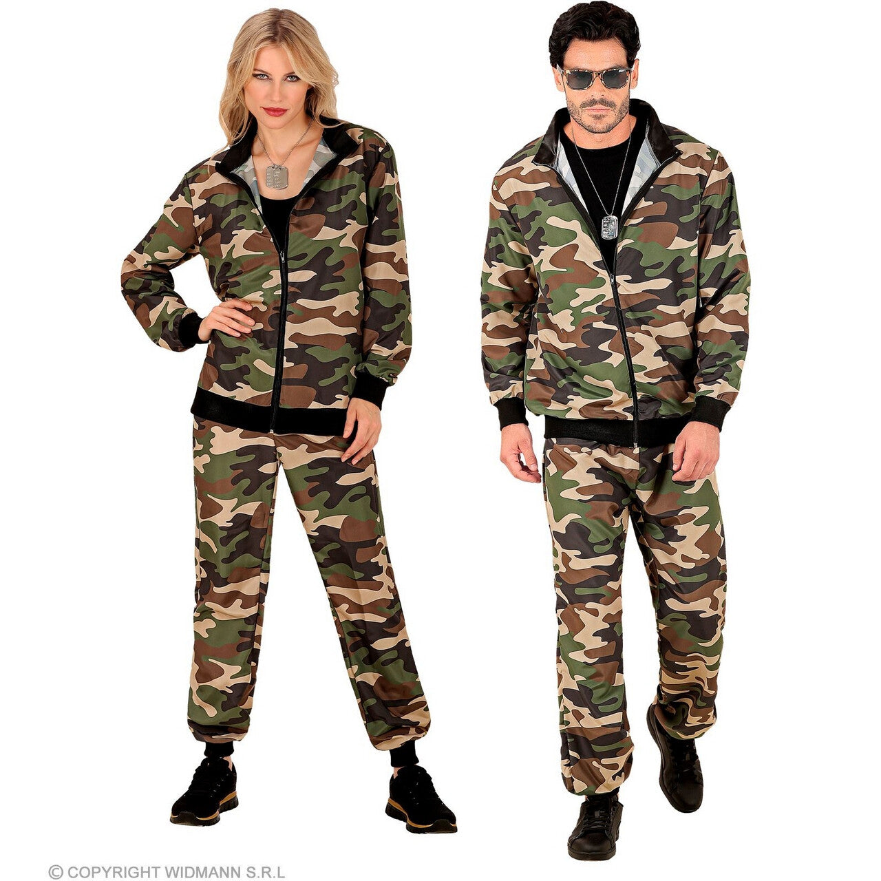 Op deze afbeelding zie je een Kostuums, van het merk Widmann. Militaire Bootcamp Trainingspak Kostuum