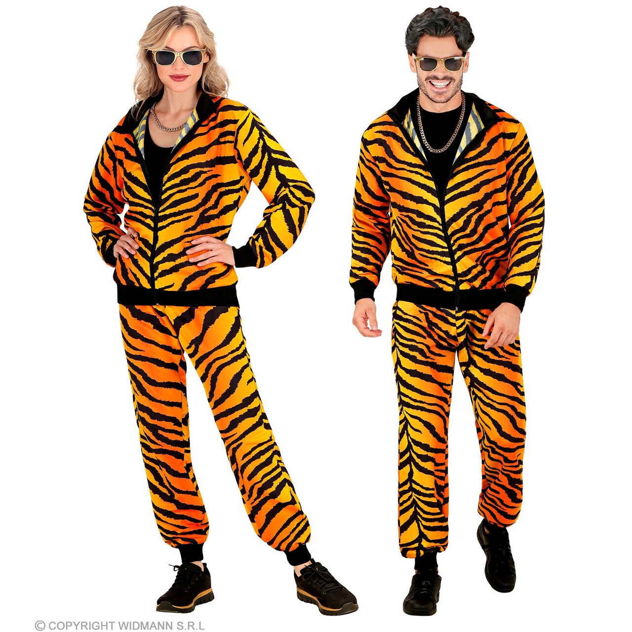 Op deze afbeelding zie je een Kostuums, van het merk Widmann. Trainen In Tijger Modus Trainingspak Kostuum