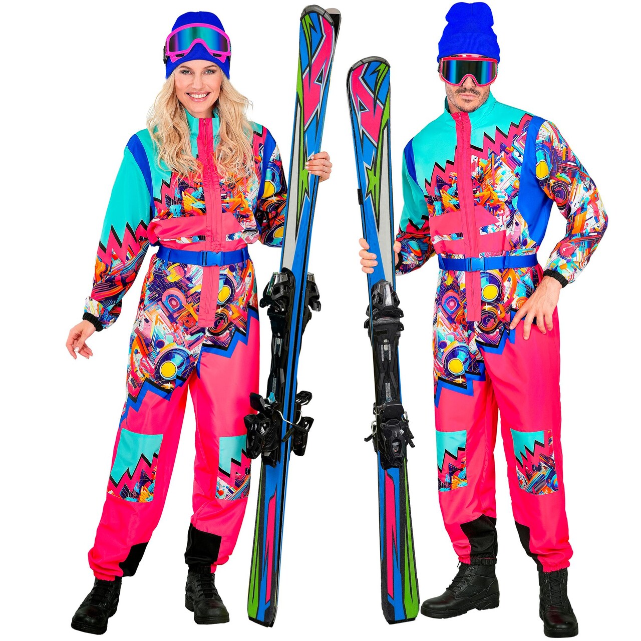 Op deze afbeelding zie je een Kostuums, van het merk Widmann. Jaren 90 Skipak Ready To Go Kostuum