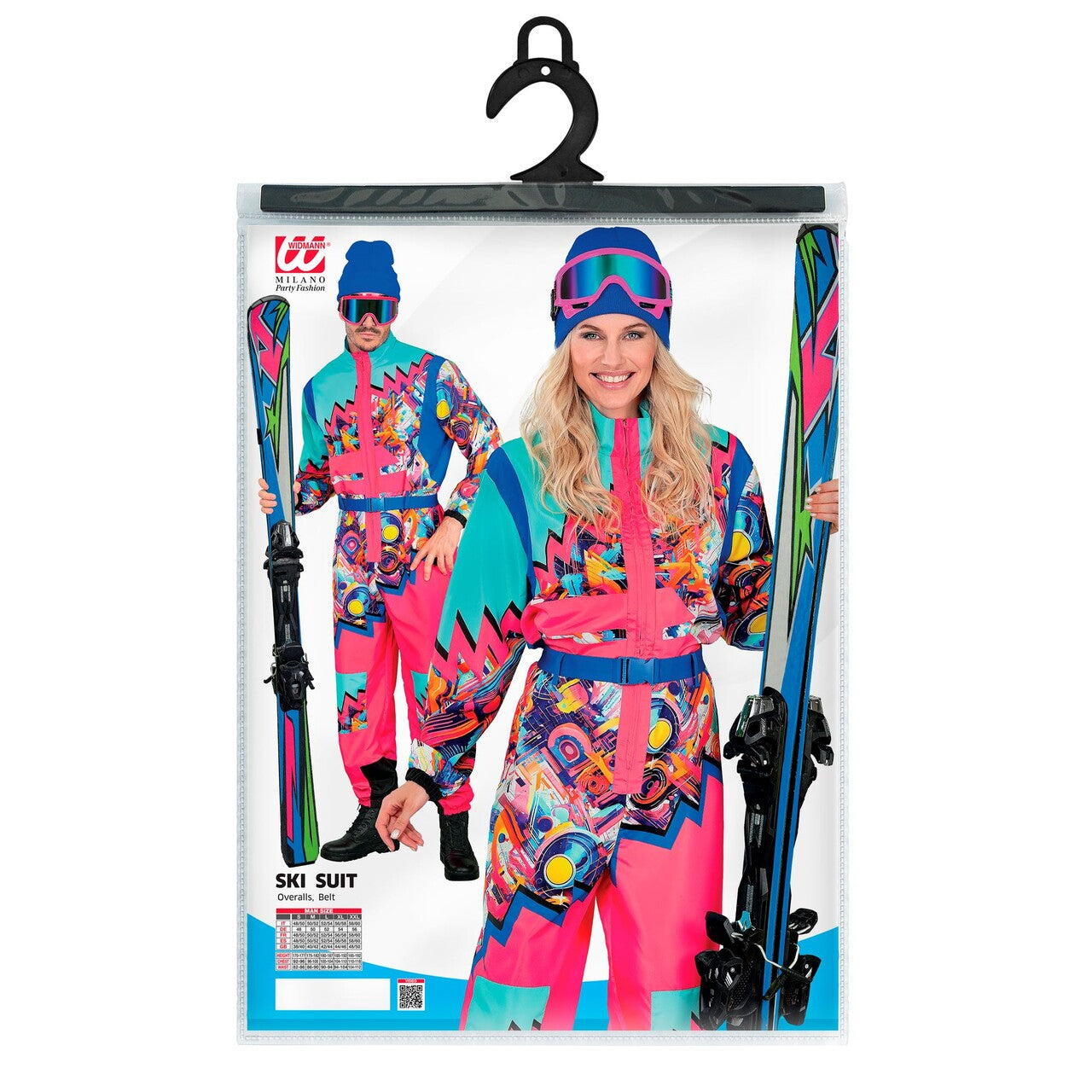 Op deze afbeelding zie je een Kostuums, van het merk Widmann. Jaren 90 Skipak Ready To Go Kostuum