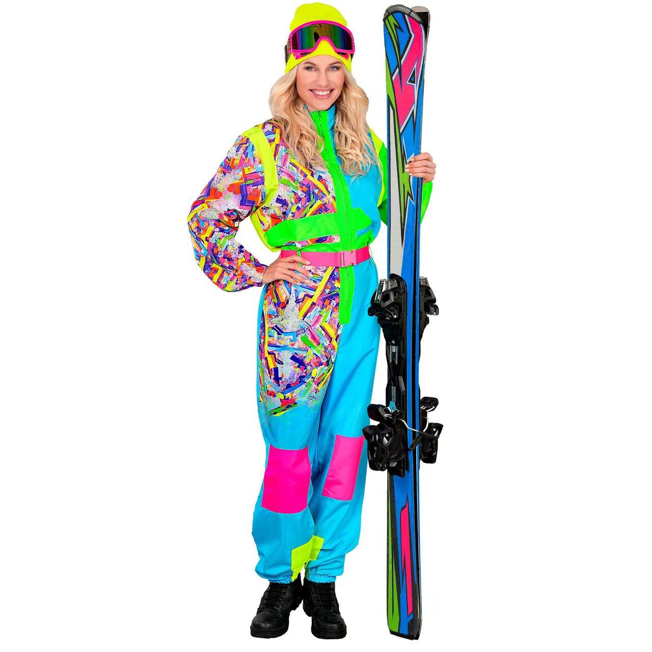 Op deze afbeelding zie je een Kostuums, van het merk Widmann. Hot In The Snow Ski Pak