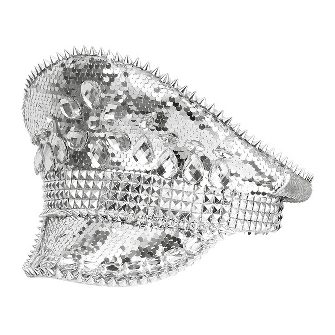 Op deze afbeelding zie je een Accessoires, van het merk Widmann. Festival Pet Silver Shine