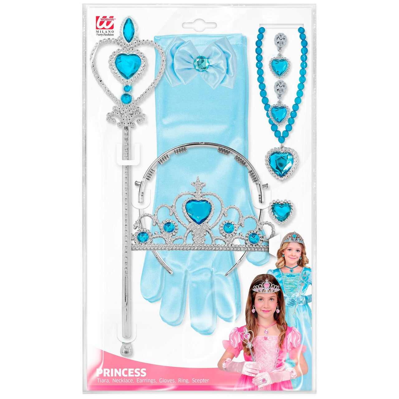Op deze afbeelding zie je een Accessoires, van het merk Widmann. IJsprinses Anna Accessoire Set