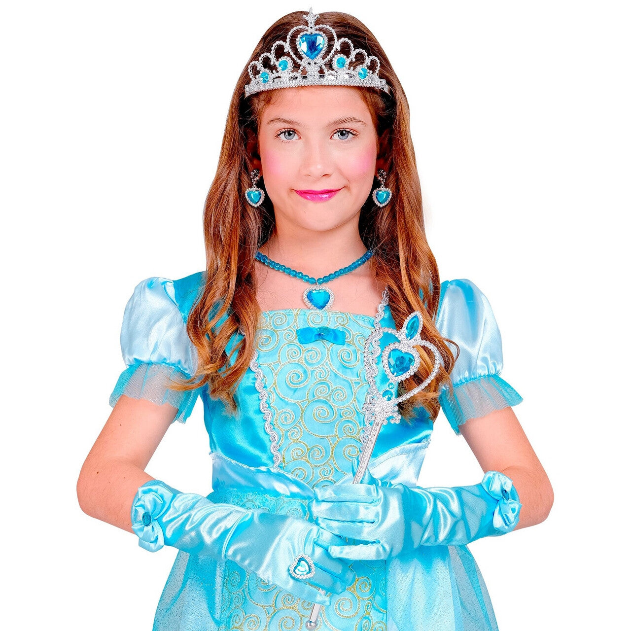 Op deze afbeelding zie je een Accessoires, van het merk Widmann. IJsprinses Anna Accessoire Set