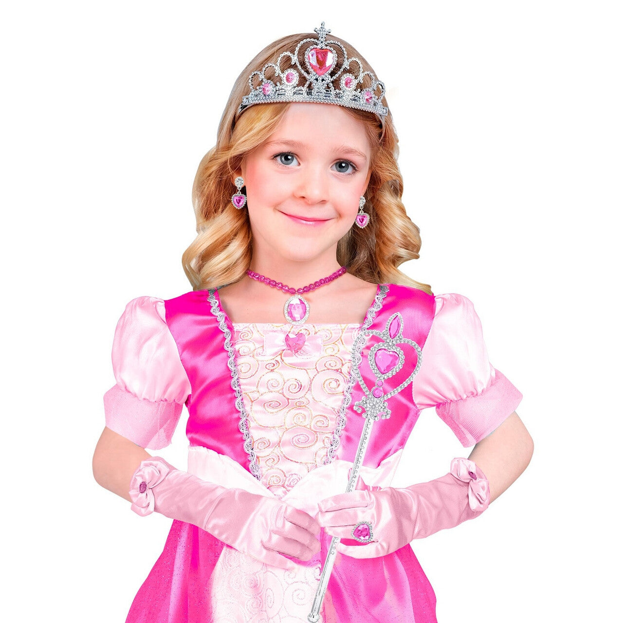Op deze afbeelding zie je een Accessoires, van het merk Widmann. Prinses Roos Van Rozenburcht Accessoire Set