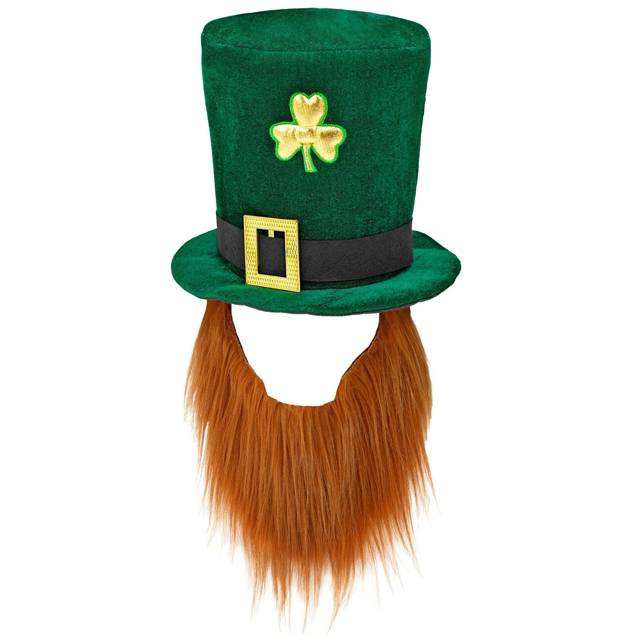 Op deze afbeelding zie je een Accessoires, van het merk Widmann. Lucky Leprechaun Hoed Met Baard